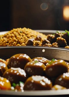 food in a bowl with food in it