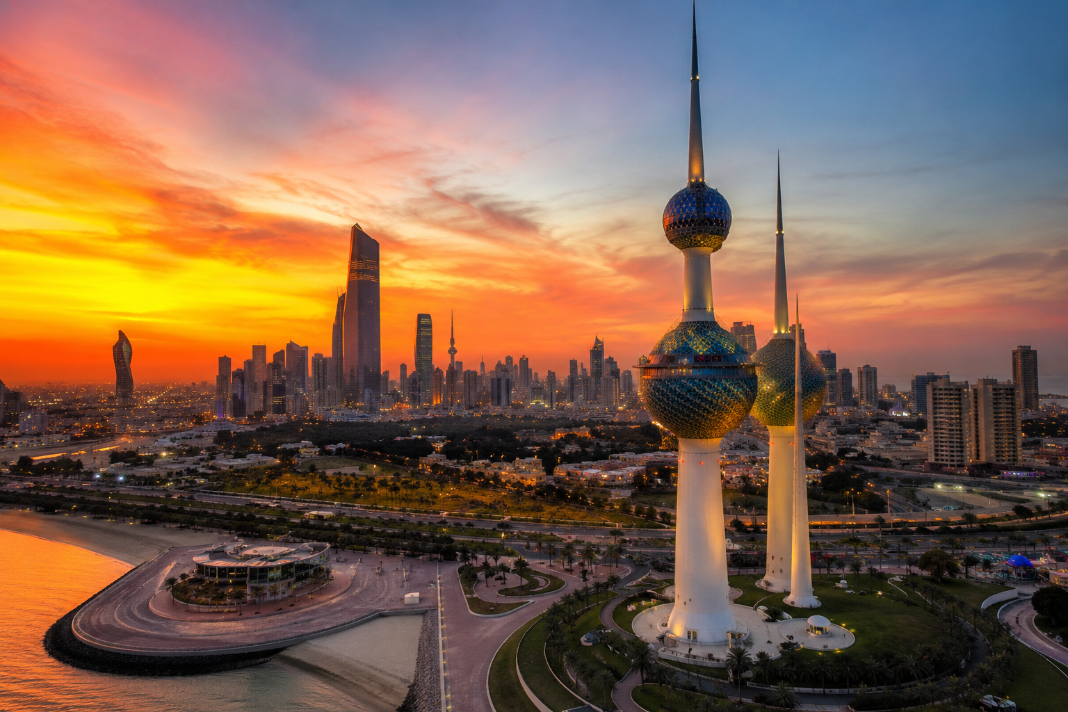 Kuwait city skyline