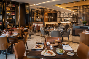Upscale modern restaurant dining room